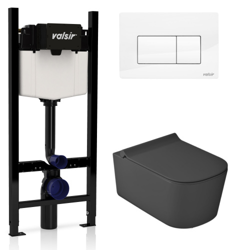 Комплект унитаза с инсталляцией VALSIR KIT VSWG 5486NEMT Slim